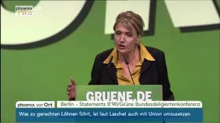 Grünen-Parteitag: Rede von Simone Peter vom 19.10.2013