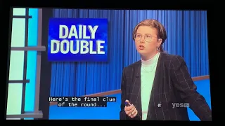 Jeopardy, Mattea Roach DAY 17 - 1st Daily Double (4/27/22)