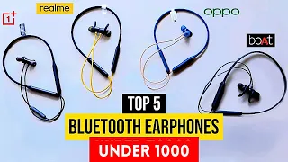 Top 5 Best Wireless Neckbands Under 1000 || Pros & Cons (2023)