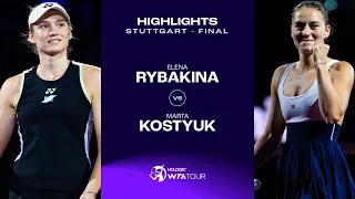 Elena Rybakina vs. Marta Kostyuk | 2024 Stuttgart Final | WTA Match Highlights