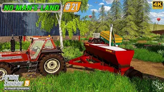 Making a Field. Spreading Lime, Cultivating, Sowing Clover ⭐ No Man's Land #21 ⭐ FS19 4K Timelapse