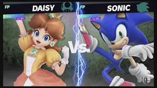 Super Smash Bros Ultimate Amiibo Fights – Request #15811 Daisy vs Sonic Stamina Battle