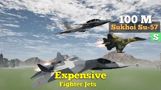 10 Most Expensive Fighter Aircraft in the World | Fighter Jets 2023 (3D)