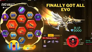 FINALLY GOT ALL EVO GUNS | EVO VAULT | FREE FIRE | TAMIL REVIEW | 3000 💎 R.I.P 🥺🥺