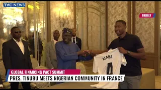 President Tinubu Meets Nigerian Community In France