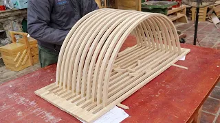 Amazing Ingenious And Creative Woodworking Design // Build A Unique Table By Bending The Wood