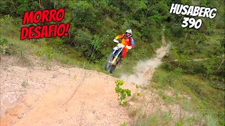 HUSABERG 390 ENROLANDO O CABO NO MORRO MAIS DIFÍCIL DA REGIÃO