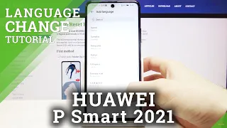 How to Change Language on HUAWEI P Smart 2021 – System Language List