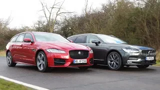 2018 Jaguar XF Sportbrake vs 2018 Volvo V90 Technical Specifications