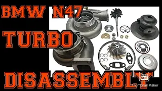 Bmw #n47 turbo disassembly #320d #520d #420d / inside a turbocharger /turbina MHI TF035HL