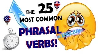 25 Most common PHRASAL VERBS | ENGLISH GRAMMAR VIDEOS