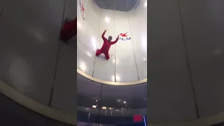 Literal Air Guitar at iFLY Fort Lauderdale 🤘🎸 Rock On Indoor Skydiving Trick #shorts