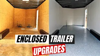 Enclosed Trailer Upgrades/Epoxy Flooring/Painting Walls