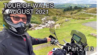 Motorcycle tour of Wales. August 2021. DAY 3, 151 miles. 1100 miles in 5 days. Part 2 of 3