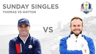 Justin Thomas defeated Tyrrell Hatton 4&3 | Singles Match | 2020 Ryder Cup