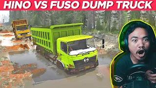 HINO VS FUSO DI LUMPUR MANA JAGOAN KALIAN? - MUDRUNNER