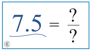 7.5 as a Fraction (simplified form)