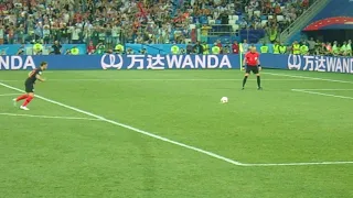 RUSIA 2018  CROACIA -DINAMARCA  ( PENALES DESDE LA TRIBUNA)