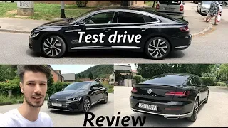 Volkswagen Arteon R line 190 HP test drive/review in 4K & acceleration 0 to 60!