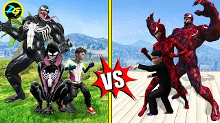 VENOM Family Vs CARNAGE Family in GTA 5