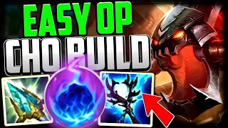 EASY CHO'GATH BUILD DOMINATES LANE! (Best Build/Runes) Cho'Gath Gameplay Guide Season 14