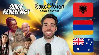 FINAL REVIEW #01 | ALBANIA 🇦🇱 ARMENIA 🇦🇲 AUSTRALIA 🇦🇺 | EUROVISION 2024 Final Reaction & Analysis