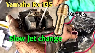 Yamaha Rx135 slow jet stuck | New rx slow jet | carburetor tunning ✔️✔️ #rx135 #rx100 #rxlover