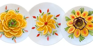 Beautiful design and convenient plate arrangement with oranges 🍊