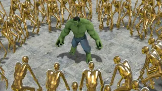 HULK VS 100 GOLD SCP-096 ULTIMATE!! Garrys Mod Sandbox