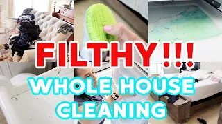 *FILTHY* EXTREME WHOLE HOUSE CLEAN WITH ME! SPEED CLEANING MOTIVATION 2021! CLEANING ROUTINE! SAHM