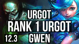 URGOT vs GWEN (TOP) | Rank 1 Urgot, 11/2/5, Legendary | BR Challenger | 12.3
