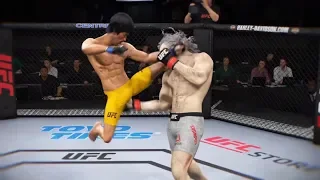 Krampus vs. Bruce Lee (EA sports UFC 3) - CPU vs. CPU - Crazy UFC 👊🤪