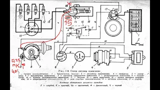 ЗАЖИГАНИЕ МОСКВИЧ И УАЗ  ОСОБЕННОСТИ СХЕМЫ ПОДКЛЮЧЕНИЯ