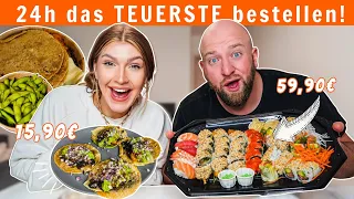 24h das TEUERSTE Essen bestellen 😱 (mit meinem Freund @TOXICDANIEL )