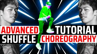 SHUFFLE DANCE TUTORIAL ADVANCED CHOREOGRAPHY | ADVANCED SHUFFLE COMBO TUTORIAL by kentobaby