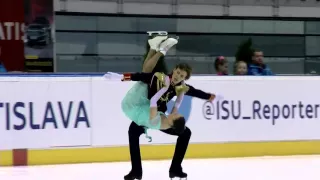 Loboda & Drozd "War and peace" 2015 JGP stage I Bratislava SD