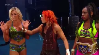 WWE Smackdown Live 05/09/17 Charlotte Flair, Naomi, Becky Lynch Backstage