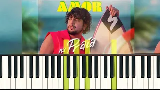 Nattan - Amor na Praia - (Piano Tutorial) Fácil