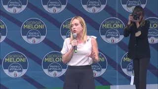 Giorgia Meloni: Una bellissima piazza qui a Milano per Fratelli d'Italia