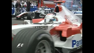 Primeros minutos del Gran Premio de Estados Unidos 2005 en Indianapolis (Audio Telecinco) Resubido