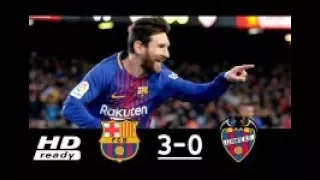 Barcelona vs Levante 3-0 All Goals - 7/1/2018