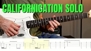 Californication Guitar Solo Lesson With Tabs