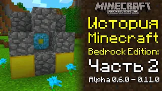 История Minecraft Bedrock Edition: Часть 2. Альфа 0.6.0 - 0.11.0 | История Майнкрафт ПЕ