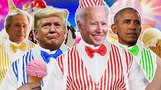Biden & The Gang: The Great Ice Cream War (AI Presidents Meme)