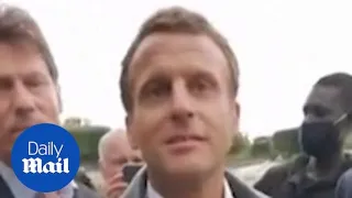 'Be cool,' French president Emmanuel Macron tells 'yellow vests' who confront him