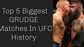 Top 5 Biggest GRUDGE Matches In UFC History 💪