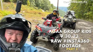 AOAA Group Ride 9/30/23 Part 1 - RAW #Insta360 Footage