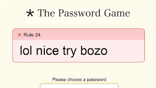 How We Beat The Password Game