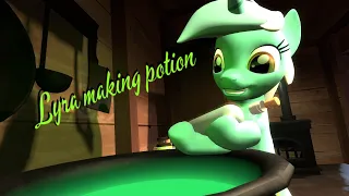 Lyra making potion