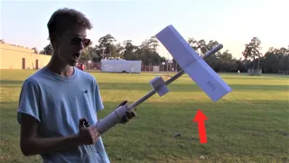 Potato Cannon Launched Airplane! (DiY)